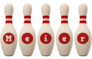 Meier bowling-pin logo