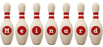 Meinard bowling-pin logo