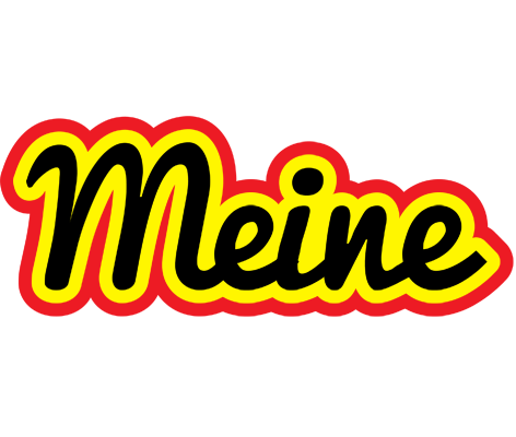 Meine flaming logo