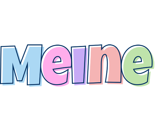 Meine pastel logo