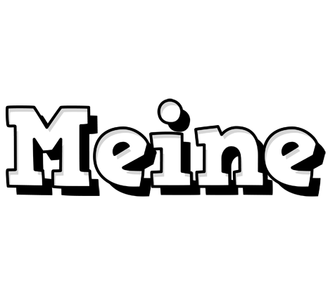 Meine snowing logo