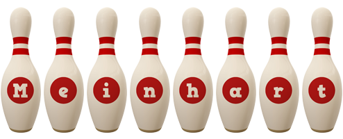 Meinhart bowling-pin logo