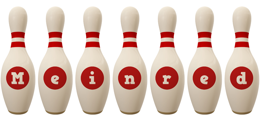 Meinred bowling-pin logo