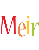 Meir birthday logo