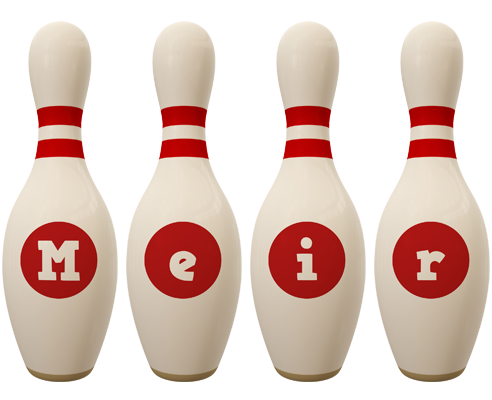 Meir bowling-pin logo