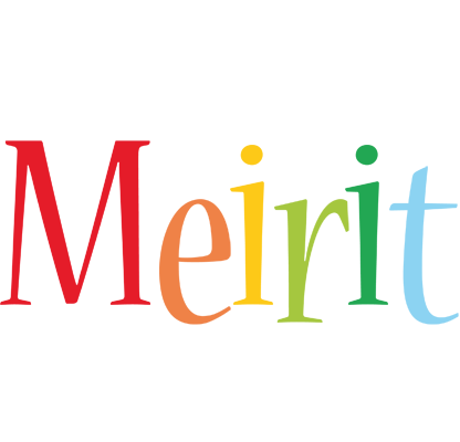 Meirit birthday logo