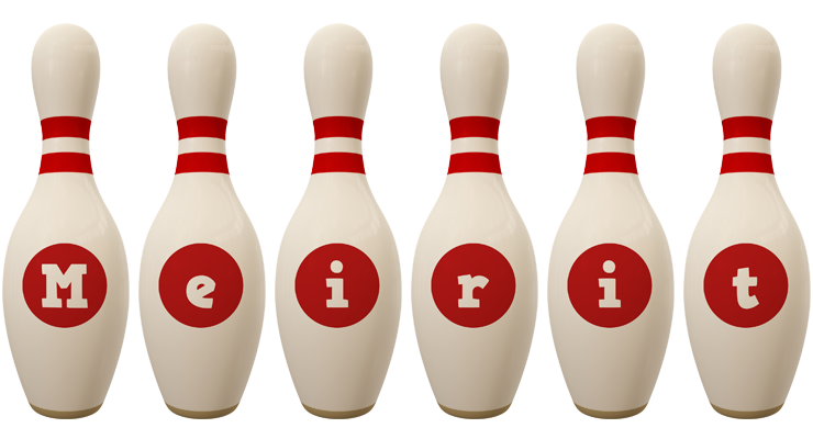 Meirit bowling-pin logo