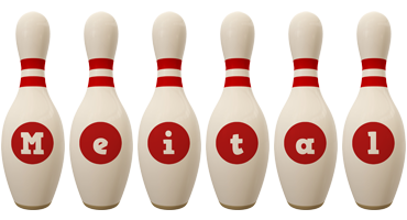 Meital bowling-pin logo