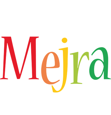 Mejra birthday logo