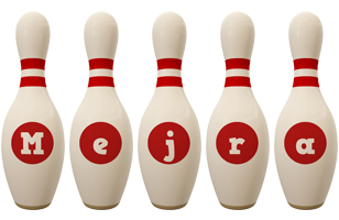 Mejra bowling-pin logo