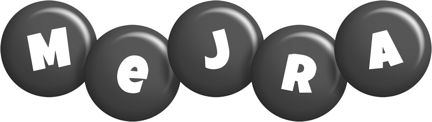 Mejra candy-black logo
