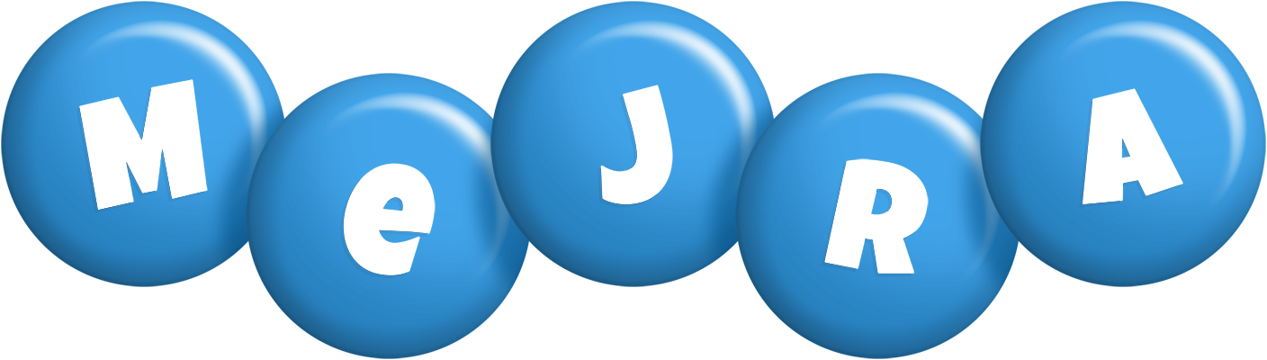 Mejra candy-blue logo