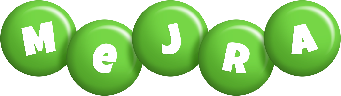Mejra candy-green logo