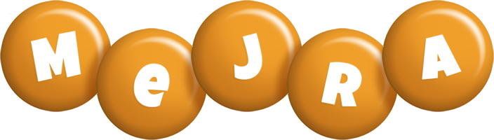 Mejra candy-orange logo