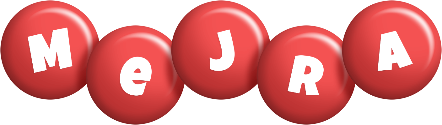 Mejra candy-red logo