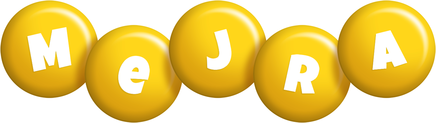 Mejra candy-yellow logo