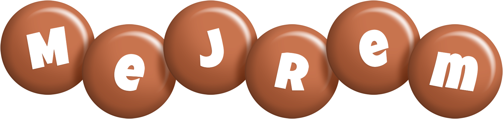 Mejrem candy-brown logo