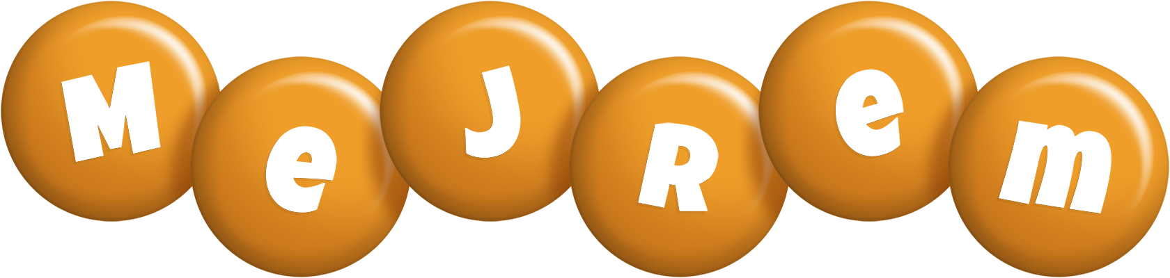 Mejrem candy-orange logo