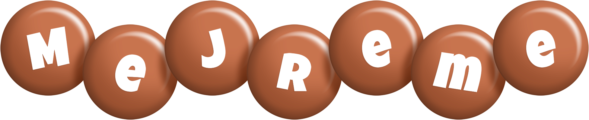 Mejreme candy-brown logo