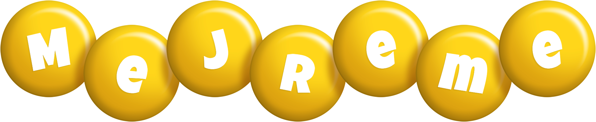 Mejreme candy-yellow logo