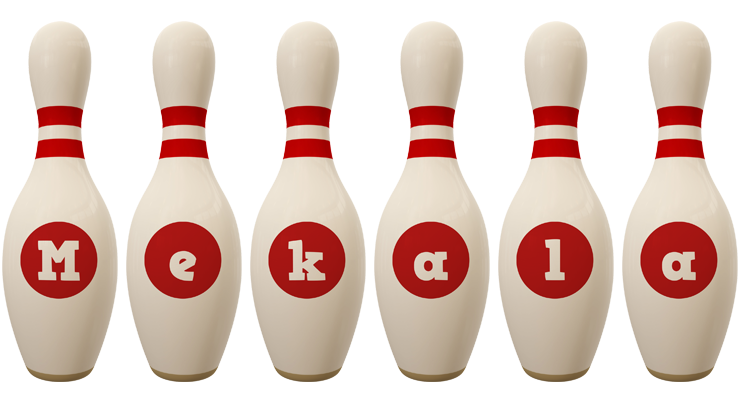 Mekala bowling-pin logo