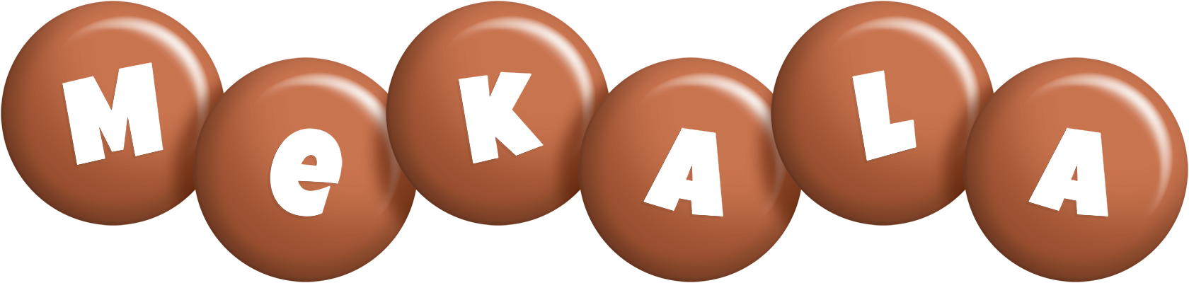 Mekala candy-brown logo