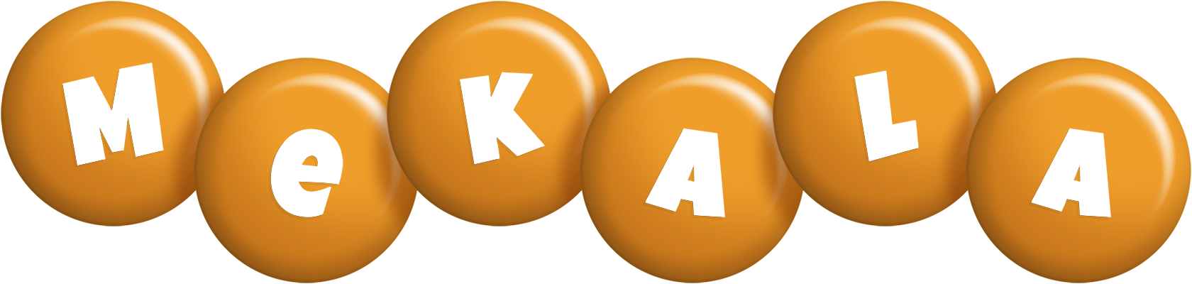 Mekala candy-orange logo