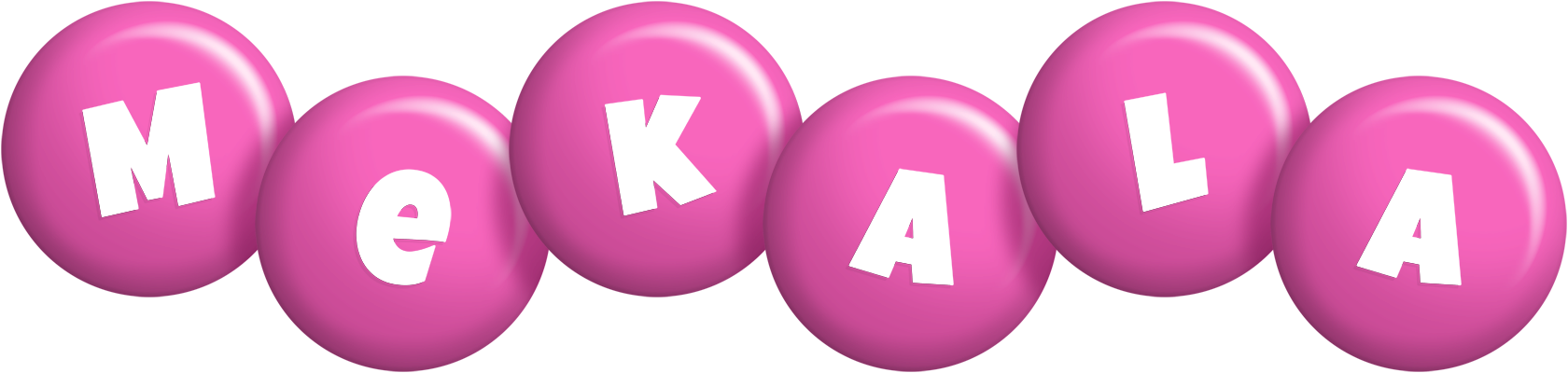 Mekala candy-pink logo