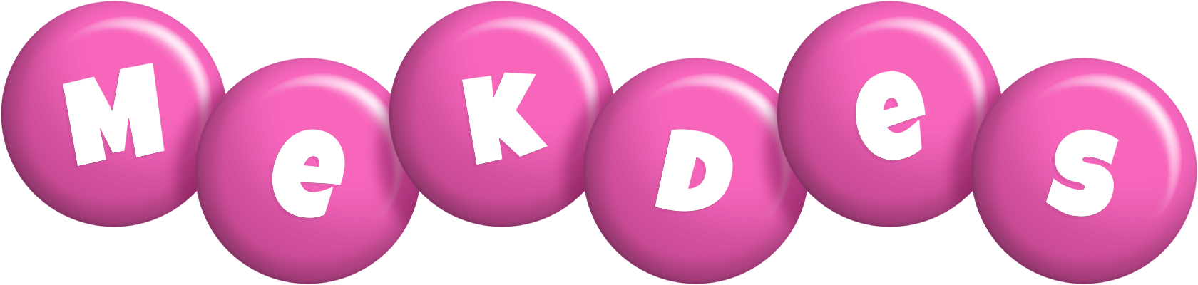 Mekdes candy-pink logo