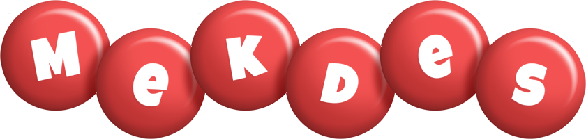Mekdes candy-red logo