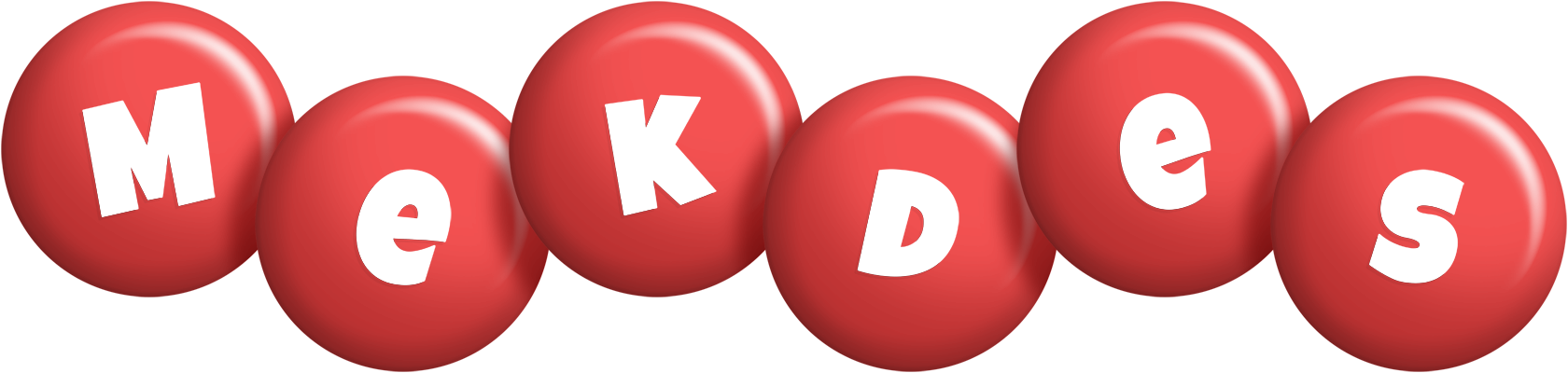 Mekdes candy-red logo