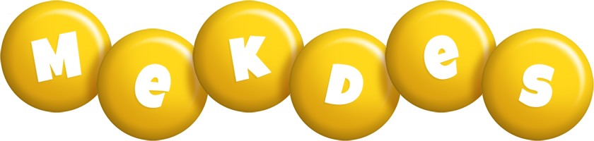 Mekdes candy-yellow logo