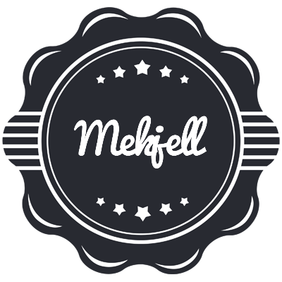Mekjell badge logo