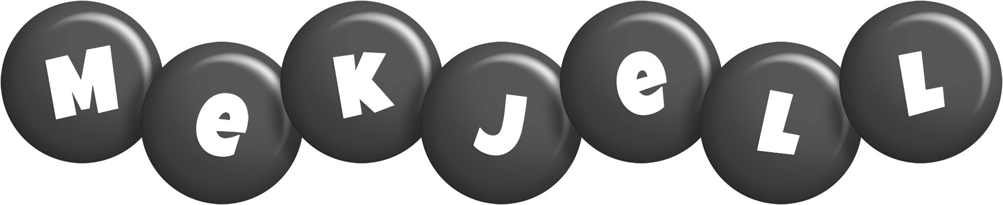 Mekjell candy-black logo