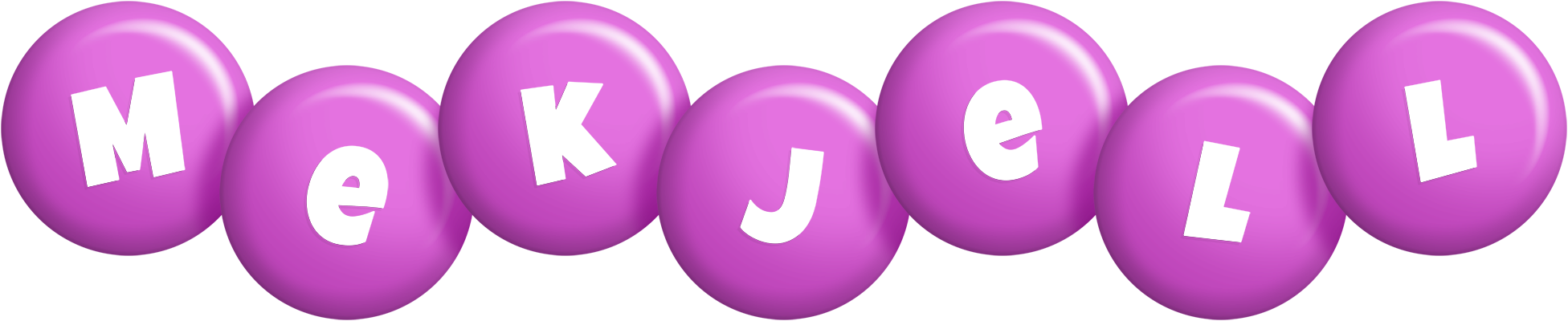 Mekjell candy-purple logo