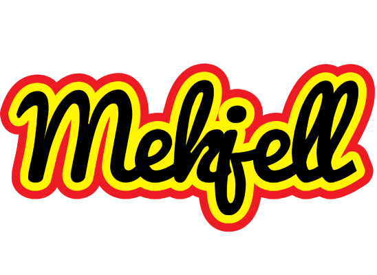Mekjell flaming logo