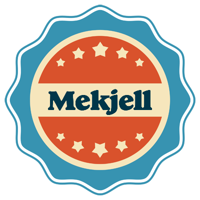 Mekjell labels logo