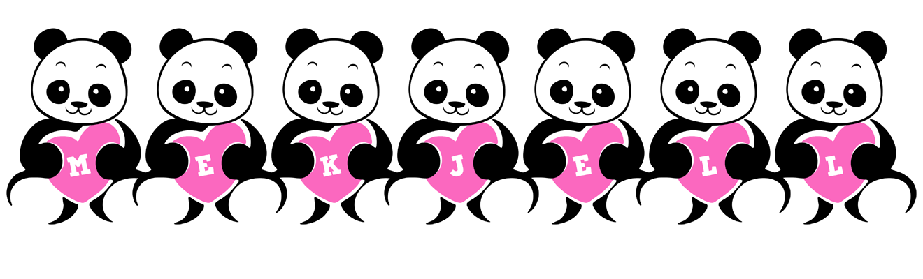 Mekjell love-panda logo