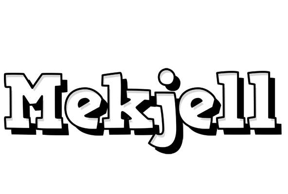 Mekjell snowing logo