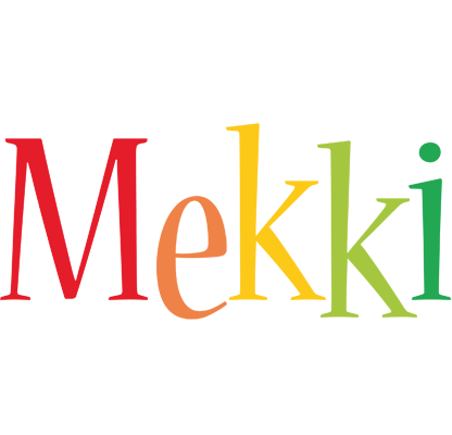 Mekki birthday logo