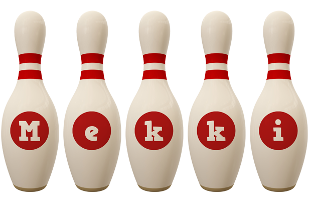 Mekki bowling-pin logo