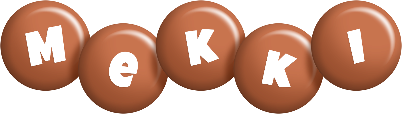 Mekki candy-brown logo
