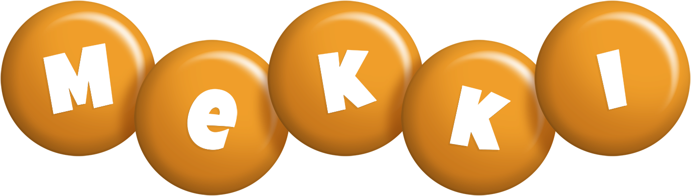 Mekki candy-orange logo