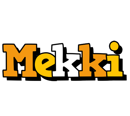 Mekki cartoon logo