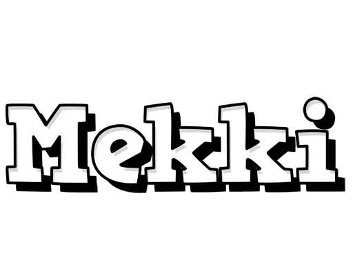 Mekki snowing logo