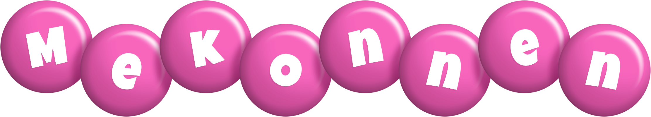 Mekonnen candy-pink logo