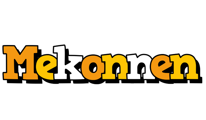 Mekonnen cartoon logo