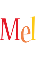 Mel birthday logo