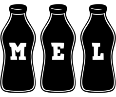 Mel bottle logo