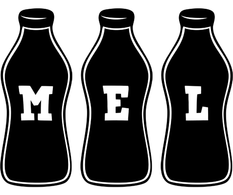 Mel bottle logo